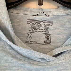 Patagonia Sky Blue Capilene Cool Daily Top